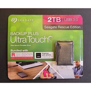 Seagate Backup Plus Ultra Touch 2TB USB 3.0 Seagate Rescue Edition - New Sealed